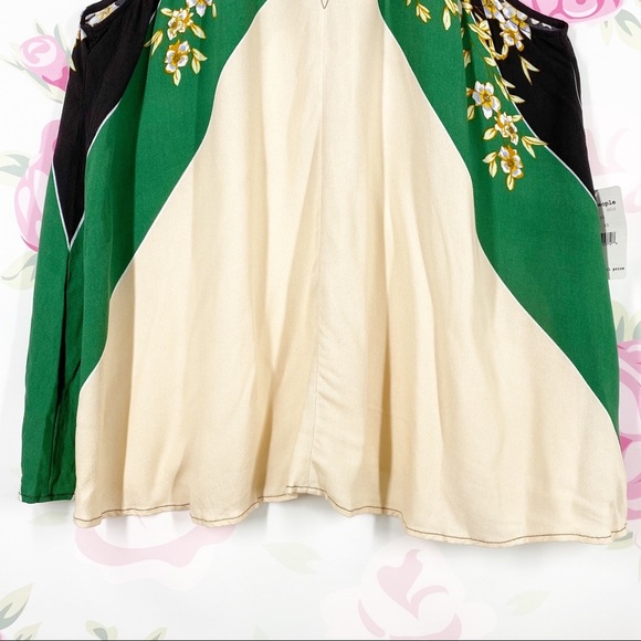 NEW Free People Beat Of My Heart Boho Floral Halter Tie Tunic Summer Top XS - Picture 7 of 12